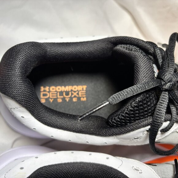 Under Armour Running Shoes – White/Black/Orange – Men’s Size 11 - Picture 8 of 9